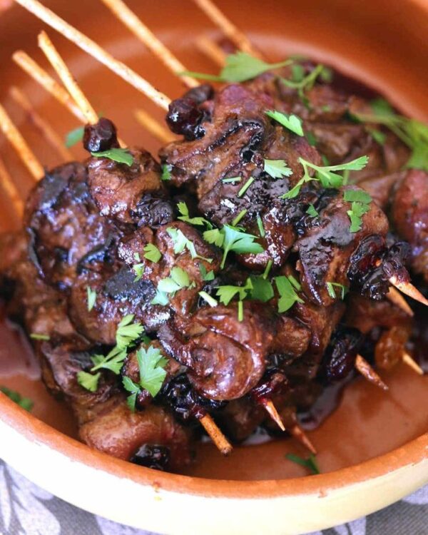 Brochette de Foie Grillé